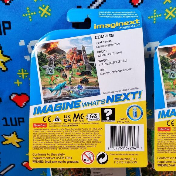 Fisher price Imaginext Jurassic World Dinosaur NEW Egg Set Lot of 4 - Picture 7 of 10